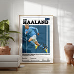 Load image into Gallery viewer, Fodbold plakat | Fodbold plakater | Erling Haaland Fodbold Plakat | Perfekt til Passionerede Fans | Plakaty.dk