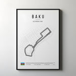 Load image into Gallery viewer, Azerbaijan Formula 1 Poster | Caspian Thrill in Baku's Streets