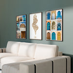 Load image into Gallery viewer, Tunesien Plakater | Oplev Tunesisk Kultur gennem Unikke Plakater: Tunesiske Døre, Koranvers og Landets Skatte i Kunstværker fra Tunesien - Plakater til dit Hjem