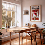 Load image into Gallery viewer, Fodbold plakat | Fodbold plakater | Rasmus Højlund Fodbold Spiller Plakat | Ideel til Dedikerede Fans | Plakaty.dk