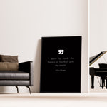 Load image into Gallery viewer, Kylian Mbappé Fodbold Plakat | Til Real Madrid Fans | Denne plakat viser Kylian Mbappé i en ikonisk Real Madrid trøje, klar til at score mål. Perfekt til fodboldfans og specielt Real Madrid entusiaster.