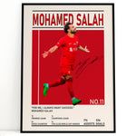 Load image into Gallery viewer, Fodbold plakat | Fodbold plakater | Mohamed Salah Fodbold Spiller Plakat | Perfekt til Passionerede Fans | Plakaty.dk