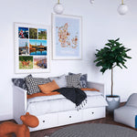 Load image into Gallery viewer, 2x Land & By Plakater - Oplev Danmark og udforsk landets unikke seværdigheder -Tivoli, Nyhavn, Frederiksborg Slot, Møns Klint, Legoland, Christiansborg Slot, Dyrehaven, Vikingeskibsmuseet | Danmark Plakater | Seværdigheder | Udforsk Charmerende Poster Land | By