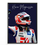 Load image into Gallery viewer, Kevin Magnussen F1 Plakat | Unikt Racerdesign | Formel 1 Baner | Dynamisk Motorsport Kunst | Plakaty.dk