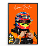 Load image into Gallery viewer, Oscar Piastri F1 Poster | Unique Design on 20+ International Tracks