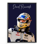 Load image into Gallery viewer, Daniel Ricciardo F1 Poster | Unique Design on 20+ International Tracks