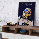 Load image into Gallery viewer, Daniel Ricciardo F1 Poster | Unique Design on 20+ International Tracks