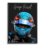 Load image into Gallery viewer, George Russell F1 Poster | Unique Design on 20+ International Tracks!
