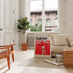 Load image into Gallery viewer, Fodbold plakat | Fodbold plakater | Gabriel Magalhães Fodboldplakat | Perfekt til Den Ægte Fodbold Fan | Plakaty.dk
