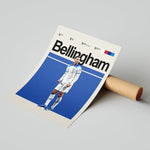 Load image into Gallery viewer, Fodbold plakat | Fodbold plakater | Jude Bellingham Fodboldplakat | Perfekt til Den Ægte Fodbold Fan | Plakaty.dk
