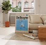 Load image into Gallery viewer, Fodbold plakat | Fodbold plakater | Kevin De Bruyne Fodboldplakat | Perfekt til Den Ægte Fodbold Fan | Plakaty.dk
