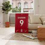 Load image into Gallery viewer, Fodbold plakat | Fodbold plakater | Darwin Nunez trøje Fodbold plakat | Perfekt til Den Ægte Fodbold Fan | Plakaty.dk
