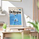 Load image into Gallery viewer, Fodbold plakat | Fodbold plakater | Kevin De Bruyne Fodboldplakat | Perfekt til Den Ægte Fodbold Fan | Plakaty.dk
