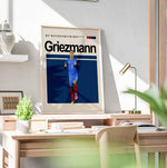 Load image into Gallery viewer, Fodbold plakat | Fodbold plakater | Antoine Griezmann Fodboldplakat | Perfekt til Den Ægte Fodbold Fan | Plakaty.dk
