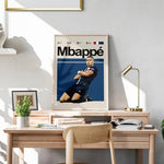 Load image into Gallery viewer, Fodbold plakat | Fodbold plakater | Kylian Mbappé Fodbold plakat | Perfekt til Den Ægte Fodbold Fan | Plakaty.dk
