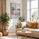 Load image into Gallery viewer, Plakat med surfbrætter | Sommer og Strand Plakater | Denne plakat viser flere surfbrætter opstillet lodret i forskellige pastelfarver som hvid, pink og grøn. Perfekt til surf- og strandelskere.

