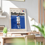 Load image into Gallery viewer, Fodbold plakat | Fodbold plakater | Jude Bellingham Fodboldplakat | Perfekt til Den Ægte Fodbold Fan | Plakaty.dk
