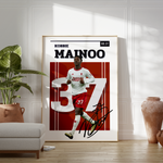 Load image into Gallery viewer, Fodbold plakat | Fodbold plakater | Kobbie Mainoo Fodbold Plakat | En Must-Have for Ægte Fans | Plakaty.dk
