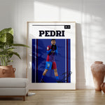 Load image into Gallery viewer, Fodbold plakat | Fodbold plakater | Pedri Fodbold Plakat | Perfekt til Passionerede Fans | Plakaty.dk
