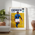 Load image into Gallery viewer, Fodbold plakat | Fodbold plakater | Endrick Felipe Fodbold Plakat | Ideel til Passionerede Fans | Plakaty.dk
