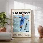 Load image into Gallery viewer, Fodbold plakat | Fodbold plakater | Kevin De Bruyne Fodbold Spiller Plakat | En Gave til Den Ægte Fan | Plakaty.dk
