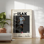 Load image into Gallery viewer, Fodbold plakat | Fodbold plakater | Alexander Isak Fodbold Spiller Plakat | Perfekt til Dedikerede Fans | Plakaty.dk
