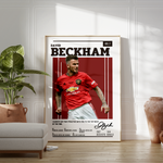 Load image into Gallery viewer, Fodbold plakat | Fodbold plakater | David Beckham Fodbold Spiller Plakat | Perfekt til Passionerede Fans | Plakaty.dk
