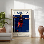Load image into Gallery viewer, Fodbold plakat | Fodbold plakater | Luis Suárez Fodbold Plakat | Perfekt til Passionerede Fans | Plakaty.dk
