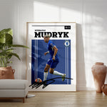 Load image into Gallery viewer, Fodbold plakat | Fodbold plakater | Mykhaylo Mudryk Fodbold Plakat | Perfekt til Passionerede Fans | Plakaty.dk
