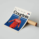Load image into Gallery viewer, Fodbold plakat | Fodbold plakater | Thibaut Courtois Fodboldplakat | Perfekt til Den Ægte Fodbold Fan | Plakaty.dk
