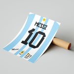 Load image into Gallery viewer, Fodbold plakat | Fodbold plakater | Lionel Messi Fodboldplakat | Perfekt til Den Ægte Fodbold Fan | Plakaty.dk
