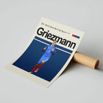 Load image into Gallery viewer, Fodbold plakat | Fodbold plakater | Antoine Griezmann Fodboldplakat | Perfekt til Den Ægte Fodbold Fan | Plakaty.dk
