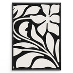 Load image into Gallery viewer, Flow Botanica Plakat | Matisse Poster | Organisk blomstermotiv i sort-hvid
