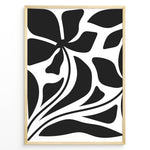 Load image into Gallery viewer, Flow Botanica Plakat | Matisse Poster | Organisk blomstermotiv i sort-hvid
