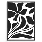 Load image into Gallery viewer, Flow Botanica Plakat | Matisse Poster | Organisk blomstermotiv i sort-hvid
