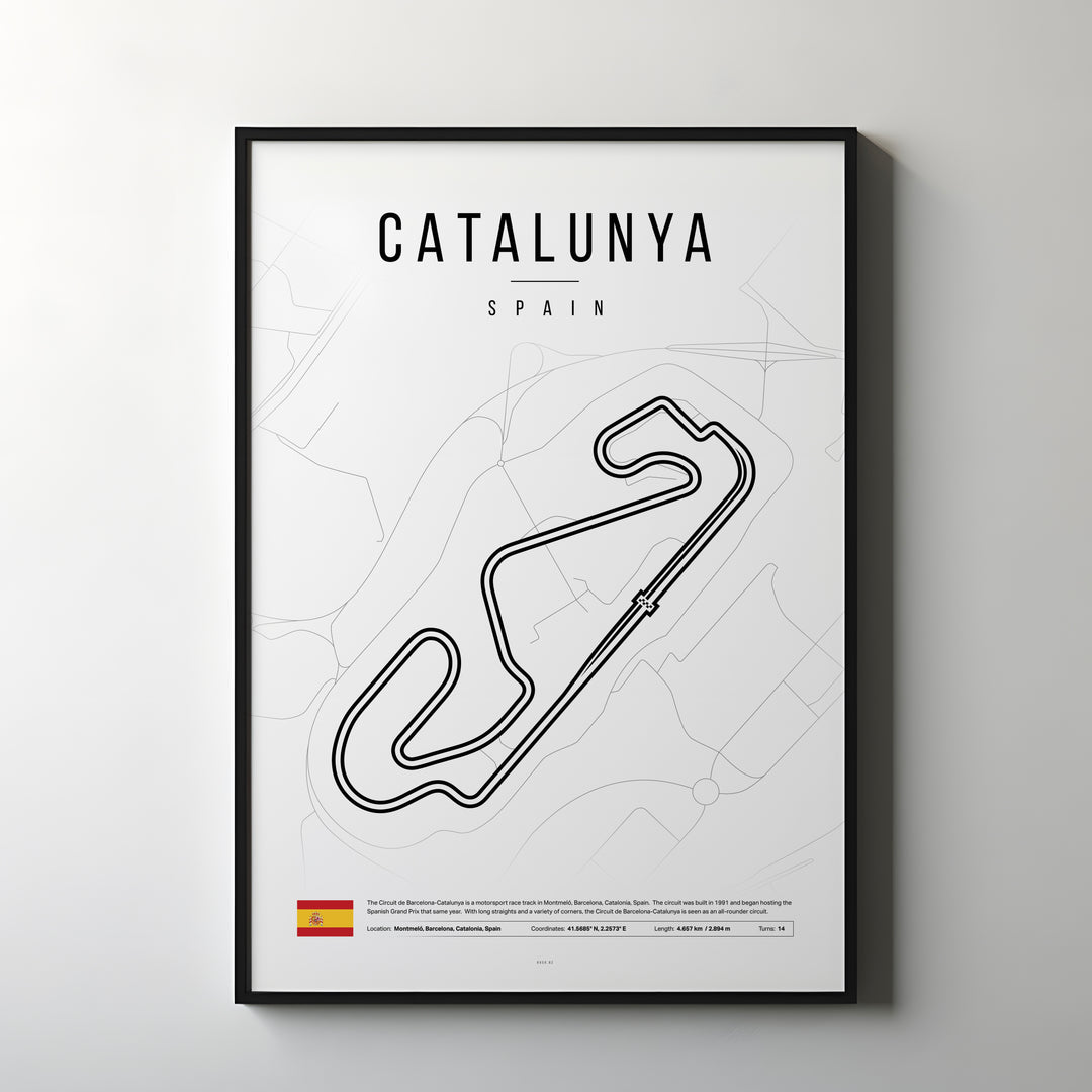 Spain Formula 1 Poster | Catalonia Rush: Spanish Vibes in Barcelona