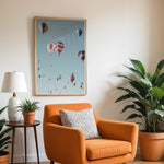 Load image into Gallery viewer, Plakat med luftballoner | Sommer og Strand Plakater | Denne plakat viser mange farverige luftballoner i en klar blå himmel. Perfekt til dem, der elsker eventyr og frihed.
