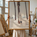Load image into Gallery viewer, Poster with surfboard by palm tree | Summer and Beach Posters
