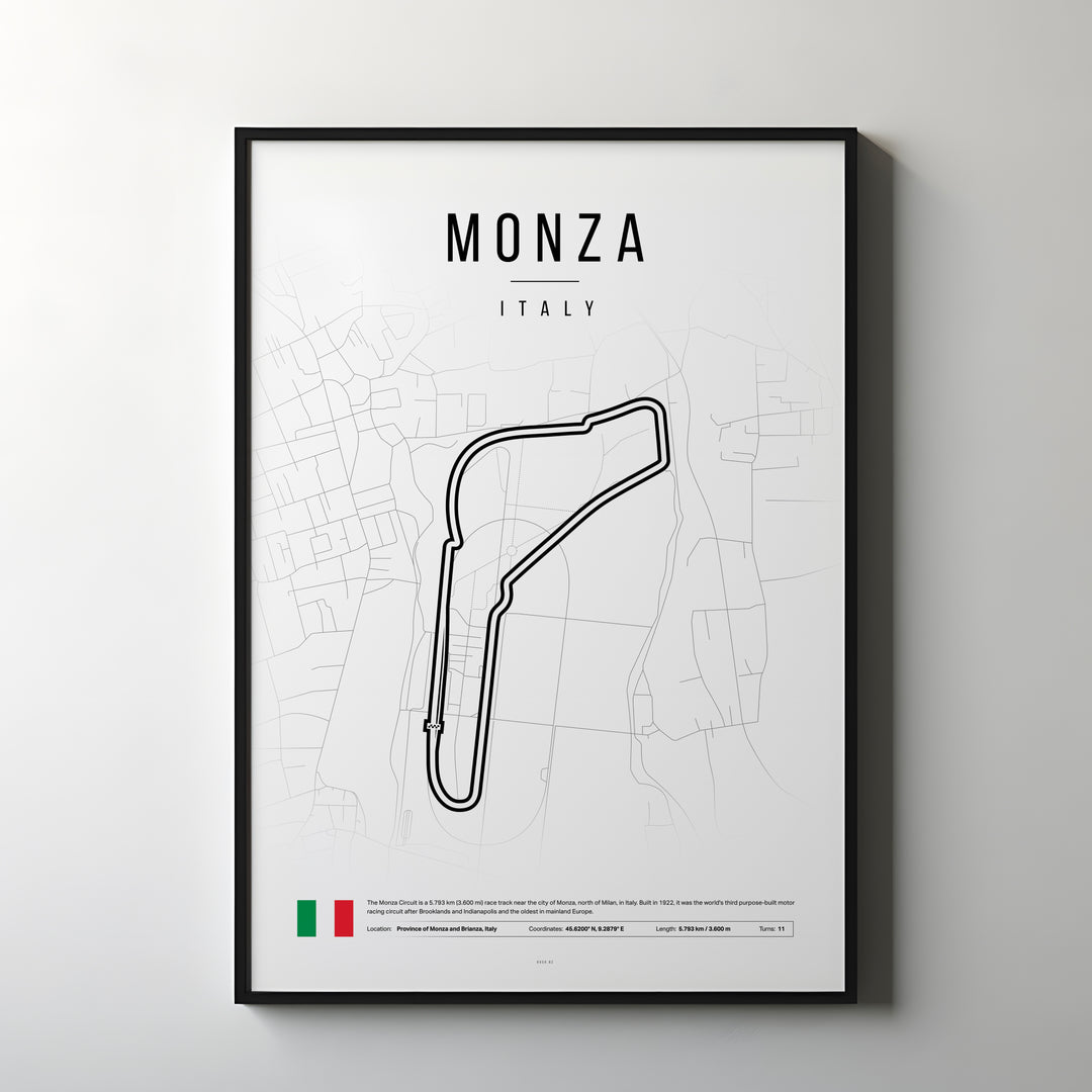 Italy Formula 1 Poster | Temple of Speed: Monza's Shrine of Speed