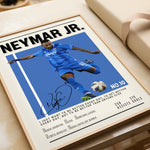 Load image into Gallery viewer, Fodbold plakat | Fodbold plakater | Neymar Fodbold Spiller Plakat | Perfekt til Passionerede Fans | Plakaty.dk
