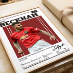 Load image into Gallery viewer, Fodbold plakat | Fodbold plakater | David Beckham Fodbold Spiller Plakat | Perfekt til Passionerede Fans | Plakaty.dk
