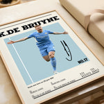 Load image into Gallery viewer, Fodbold plakat | Fodbold plakater | Kevin De Bruyne Fodbold Spiller Plakat | En Gave til Den Ægte Fan | Plakaty.dk
