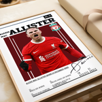 Load image into Gallery viewer, Fodbold plakat | Fodbold plakater | Alexis Mac Allister Fodbold Plakat | Perfekt til Passionerede Fans | Plakaty.dk
