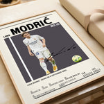 Load image into Gallery viewer, Fodbold plakat | Fodbold plakater | Luka Modric Fodbold Plakat | Perfekt til Passionerede Fans | Plakaty.dk
