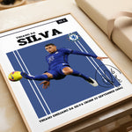 Load image into Gallery viewer, Fodbold plakat | Fodbold plakater | Thiago Silva Fodbold Plakat | Perfekt til Passionerede Fans | Plakaty.dk
