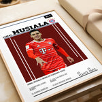Load image into Gallery viewer, Fodbold plakat | Fodbold plakater | Jamal Musiala Fodbold Plakat | Perfekt til Passionerede Fans | Plakaty.dk
