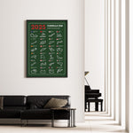 Load image into Gallery viewer, F1 Plakat | F1 Kalender Plakater 2025 | Formel 1 Race Tracking Map | Perfekt til Den Ægte Fan | Plakaty.dk
