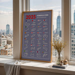 Load image into Gallery viewer, F1 Plakat | F1 Kalender Plakater 2025 | Formel 1 Race Tracking Map | Perfekt til Den Ægte Fan | Plakaty.dk
