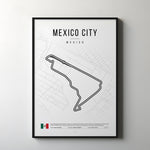Load image into Gallery viewer, Mexico Formula 1 Poster | Aztec Asphalt in Mexico City
