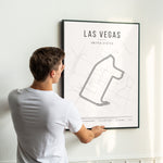 Load image into Gallery viewer, Las Vegas Formula 1 Poster | Neon Rush in Las Vegas
